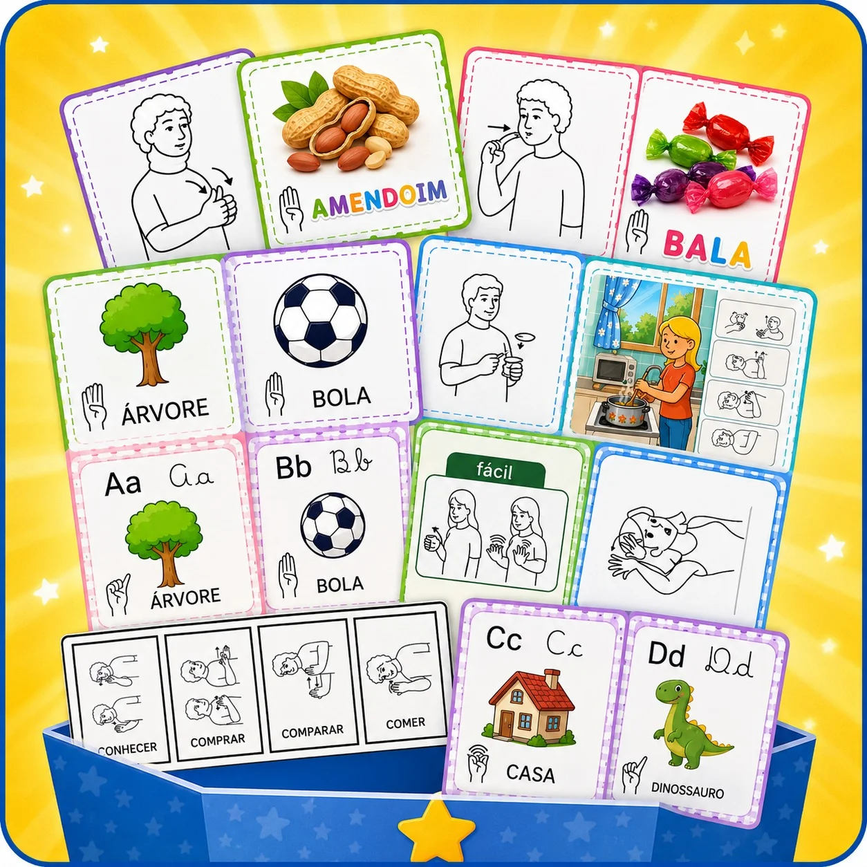 Jogos matemáticos financeiros para Libras escolar