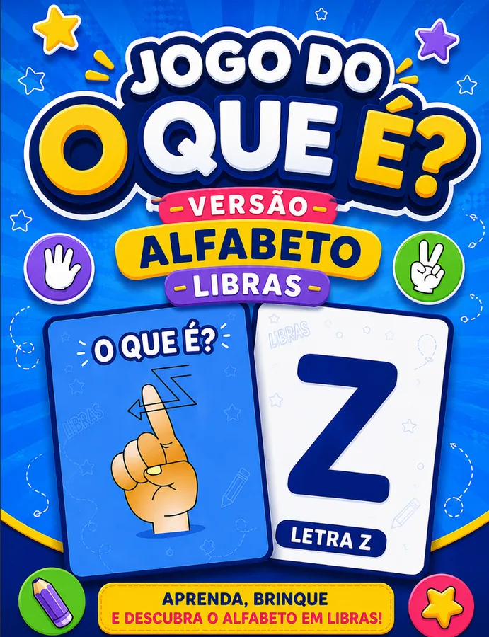 Jogo do O Que É alfabeto Libras