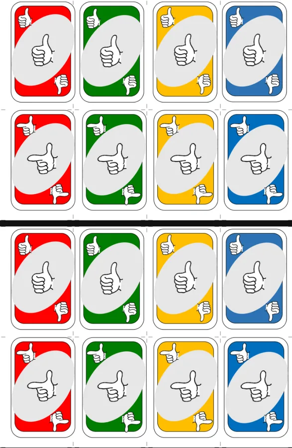 Jogo de cartas com configurações de mão