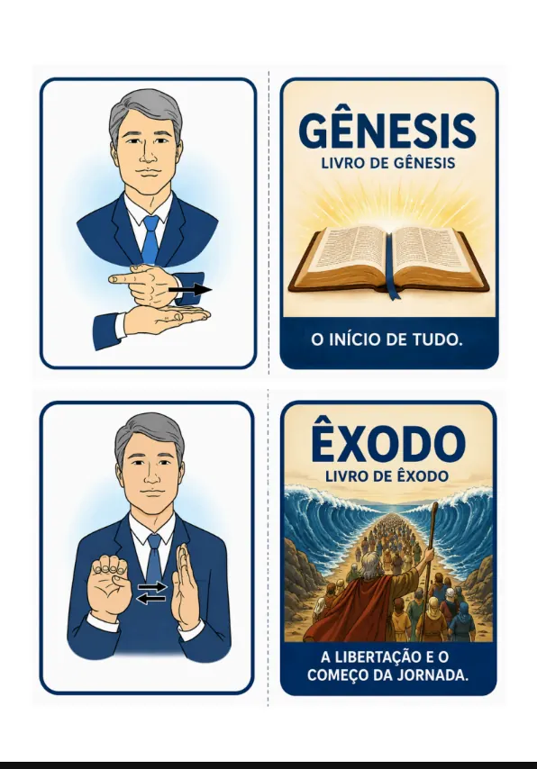 Imagens do jogo O Que É? — Velho Testamento em Libras