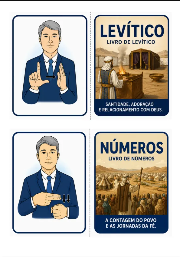 Imagens do jogo O Que É? — Velho Testamento em Libras